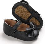 LACOFIA Baby Girls Anti - Slip First Walking Shoes Infant Bowknot Mary Jane Princess Party Shoes Prewalkers - British D'sire