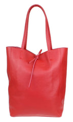 Ladies Soft Italian Real Leather Metallic Shopper Tote Bags Women Girls College Shoulder Handbags for Women - Leather Handbag - British D'sire
