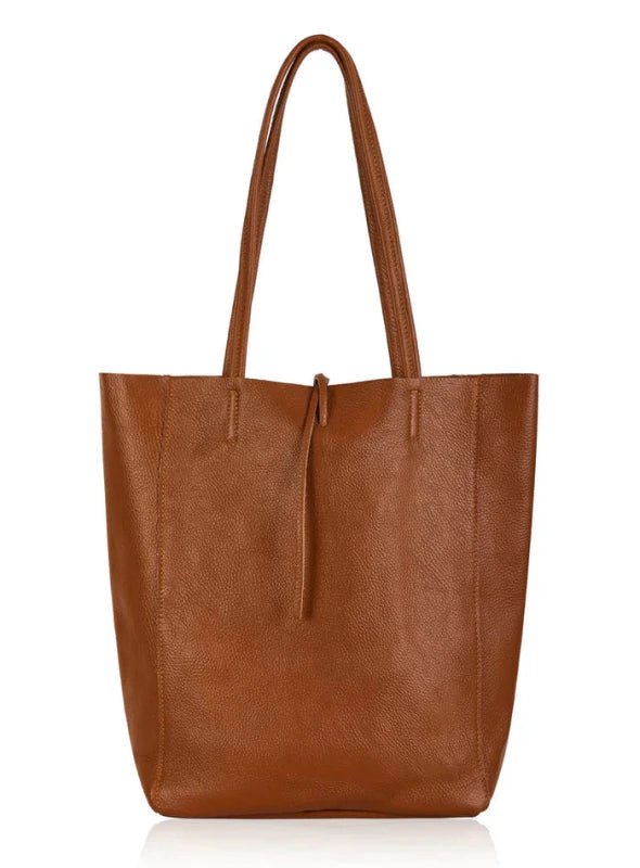 Ladies Soft Italian Real Leather Shopper Tote Bags Women Girls College Shoulder Handbags for Women - Leather Handbag - British D'sire