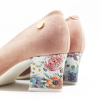 Lu Lu - Dusty Pink low heel shoe - Chanii B