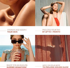LANCASTER - Golden Tan Maximizer - After Sun Body Lotion - One Month Tan Prolonging, Soothing, Cooling, 24hr Hydration - For Sensitive Skin - 125ml - Lotion & Moisturizer - British D'sire