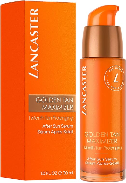 Lancaster Golden Tan Maximizer After Sun Face Serum 30ml | Natural Tan Accelerator | Soothing | Cooling | After Sun For Face - British D'sire
