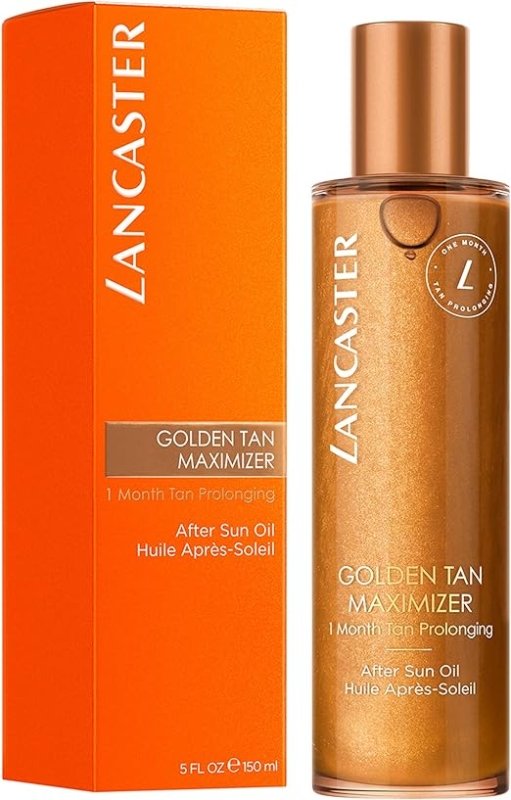 Lancaster Golden Tan Maximizer After Sun Oil 125ml | Natural Tan Accelerator | Soothing | Cooling | After Sun For Body - British D'sire