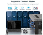 Laptop Crash Cart Adapter, USB/VGA KVM Console, File Transfer & Video Capture, Windows/Linux/MacOS - TAA - Computer Accessories - British D'sire