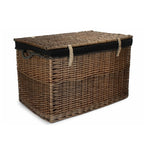 Large Antique Wash Storage Wicker Basket - Storage Baskets - British D'sire
