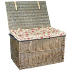 Large Antique Wash Storage Wicker Basket - Storage Baskets - British D'sire