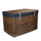 Large Antique Wash Storage Wicker Basket - Storage Baskets - British D'sire