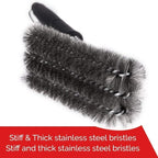 Large Barbecue Grill Pan Cleaning Wire Brush - British D'sire