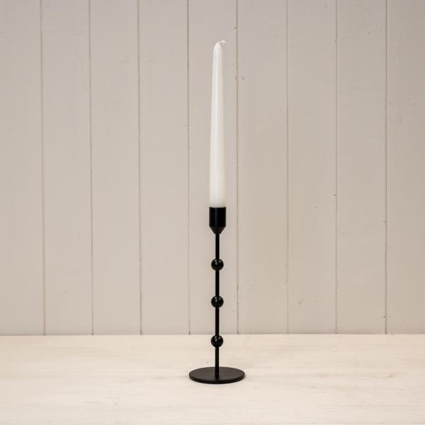 Large Black Metal Single Candle Stick Secondary image