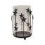 Large Black Metal Star Candle Holder with Glass Insert - Candle Holder - British D'sire