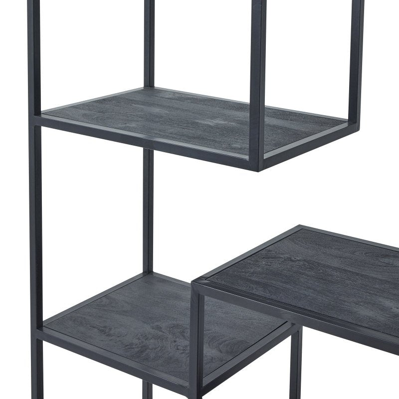 Large Black Multi Shelf Unit - Sideboards - British D'sire