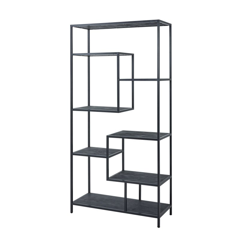 Large Black Multi Shelf Unit - Sideboards - British D'sire Main image