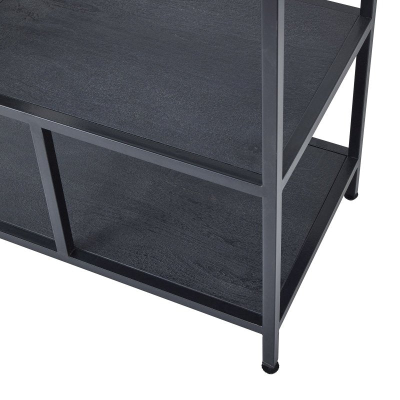 Large Black Multi Shelf Unit - Sideboards - British D'sire