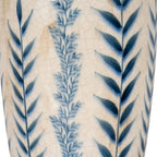 Large Blue Flora Tall Olpe Vase - Blue Ceramic Decorative Vase - Vases - British D'sire