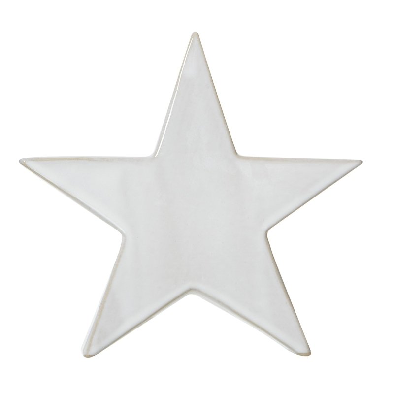 Large Ceramic Standing Star Decoration - Christmas Decor - British D'sire
