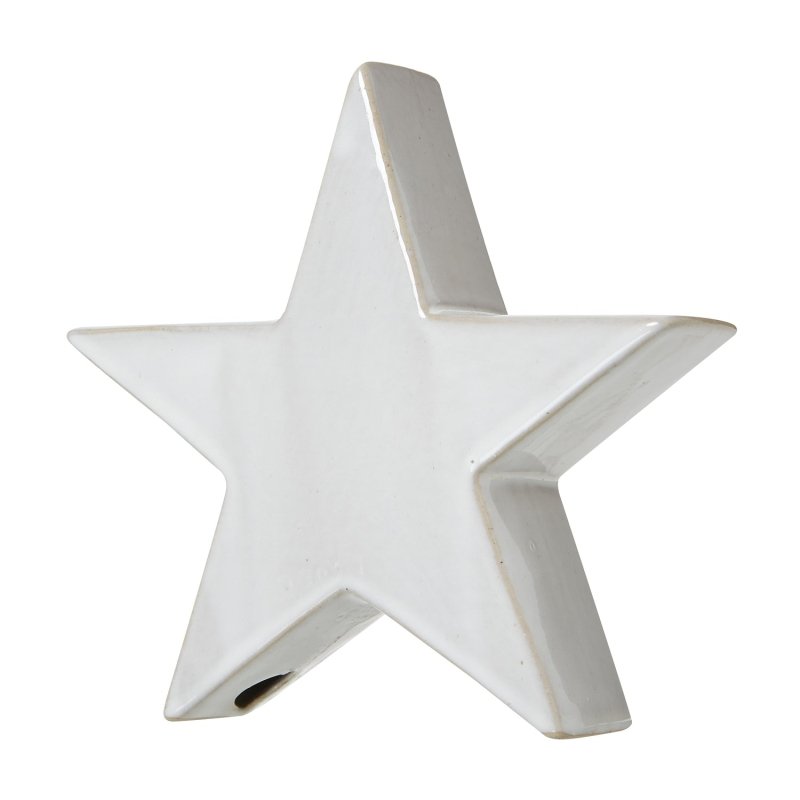 Large Ceramic Standing Star Decoration - Christmas Decor - British D'sire