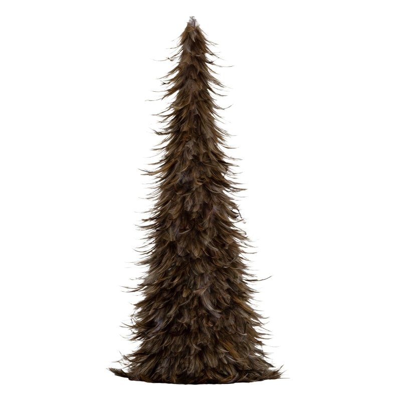 Large Fawn Feather Tree Home Decor Ornament Decoration - Christmas Decor - British D'sire