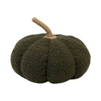 Large Green Boucle Fabric Pumpkin Autumn Decoration - Christmas Decor - British D'sire
