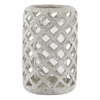 Large Grey Stone Effect Hurricane Lantern - Lanterns - British D'sire