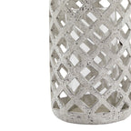 Large Grey Stone Effect Hurricane Lantern - Lanterns - British D'sire