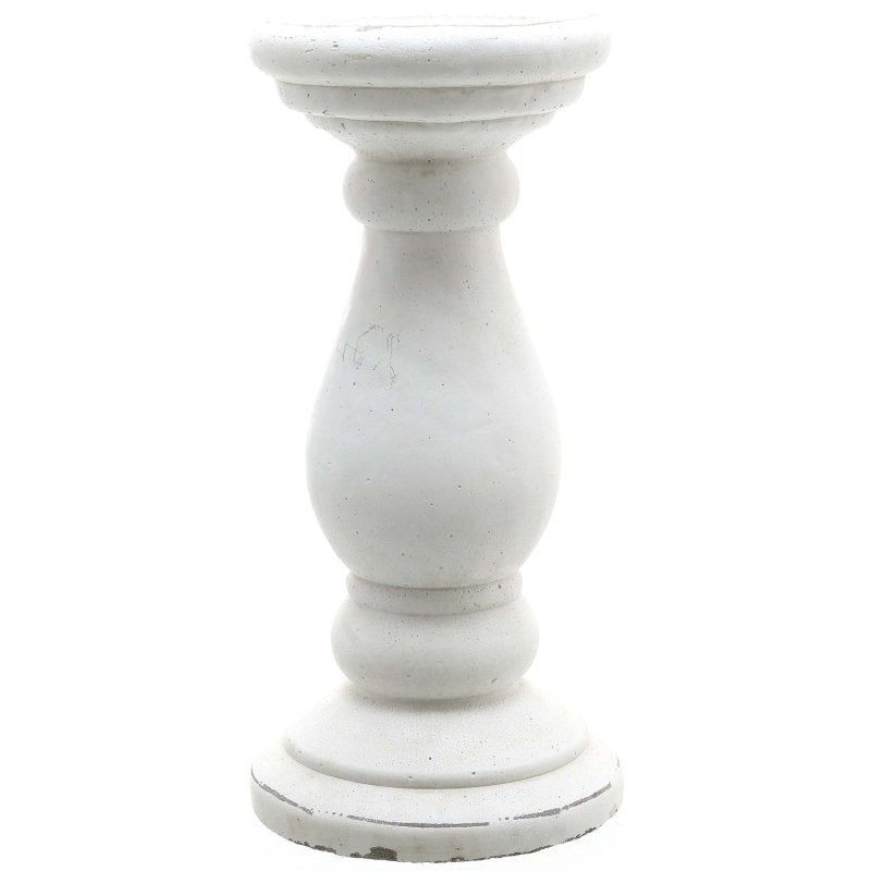 Large Matt White Ceramic Candle Holder - Candle Holder - British D'sire