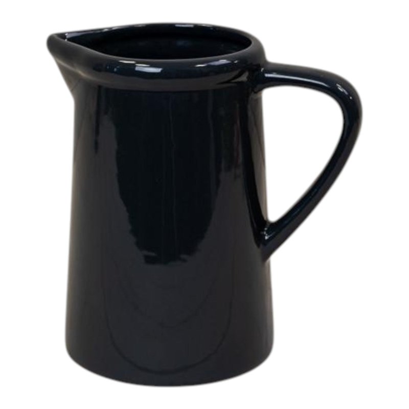 Large Midnight Blue Ceramic Jug - Jugs - British D'sire