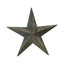 Large Natural Grey Metal Star Decoration 52cm - Christmas Decor - British D'sire