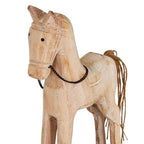 Large Natural Rustic Rocking Horse - Christmas Decor - British D'sire