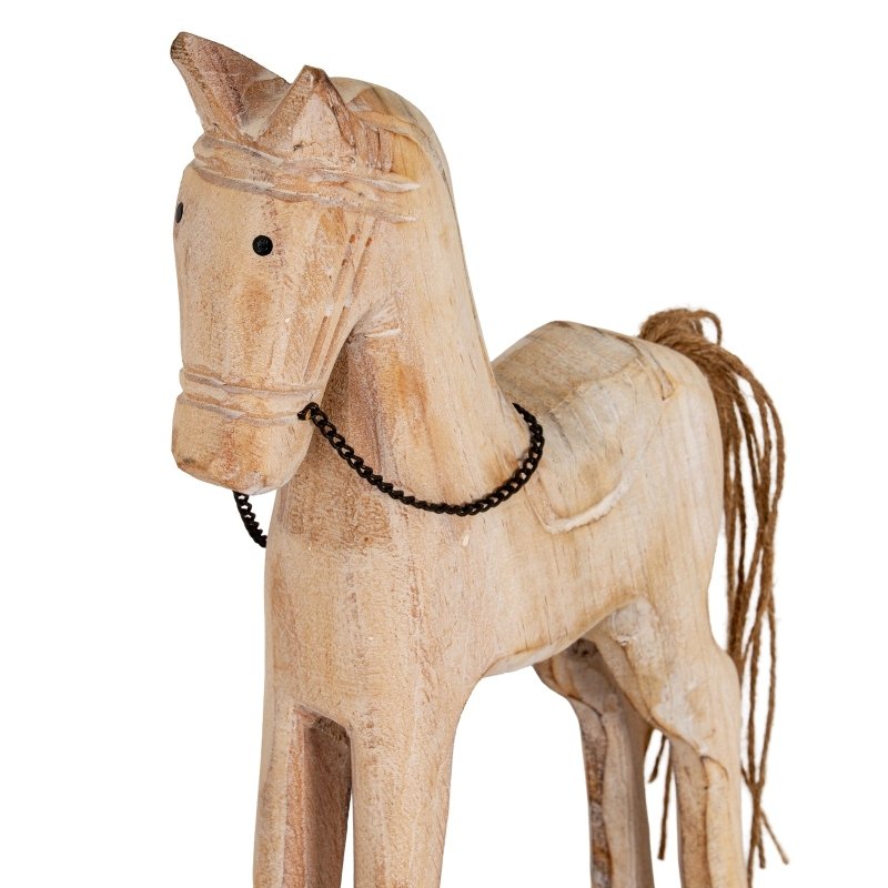 Large Natural Rustic Rocking Horse - Christmas Decor - British D'sire