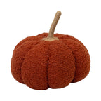 Large Orange Boucle Fabric Pumpkin Autumn Decoration - Christmas Decor - British D'sire