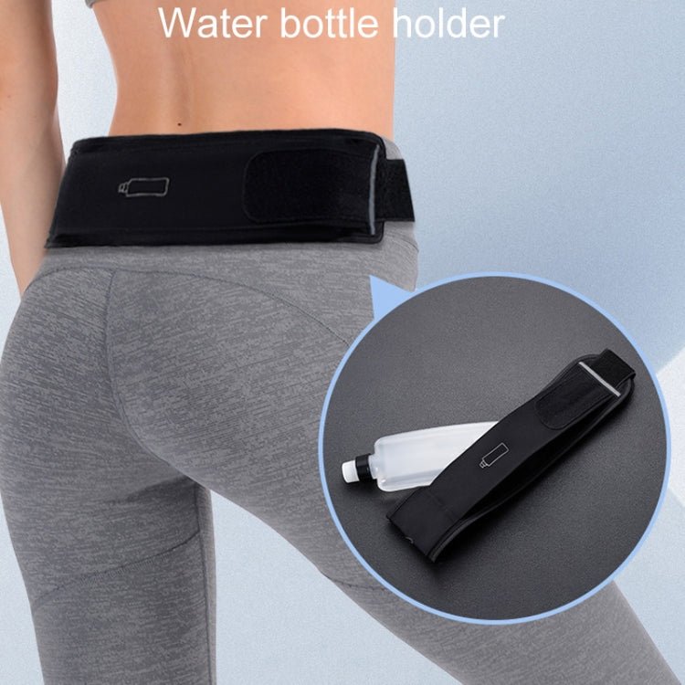 Large OUDU Outdoor Sports Wraparound Waist Pack Portable Water Bottle Bag(Black) - British D'sire