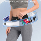 Large OUDU Outdoor Sports Wraparound Waist Pack Portable Water Bottle Bag(Pink) - British D'sire