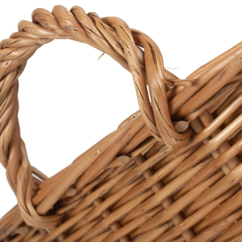 Large Rectangular Bread Display Wicker Tray - Serving Tray - British D'sire