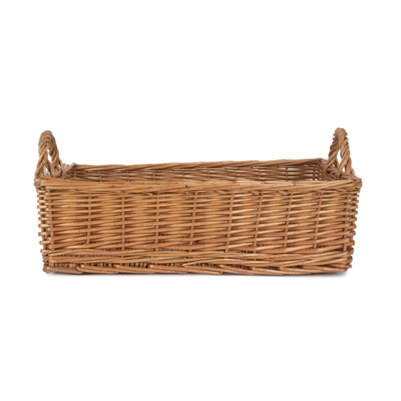 Large Rectangular Bread Display Wicker Tray Secondary image