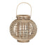 Large Round Willow Lantern With Glass Holder - Lanterns - British D'sire