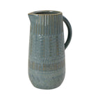 Large Rustic Blue Ceramic Jug for Floral and Home Décor - Jugs - British D'sire