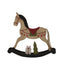 Large Rustic Decorated Rocking Horse Christmas Decoration - Christmas Decor - British D'sire