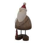 Large Rustic Santa With Tree Decoration - Christmas Decor - British D'sire