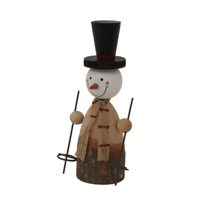Large Rustic Snowman Home Decor Ornament Decoration - Christmas Decor - British D'sire