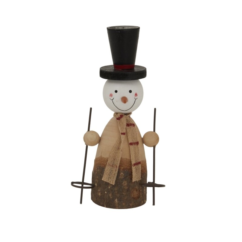 Large Rustic Snowman Home Decor Ornament Decoration - Christmas Decor - British D'sire
