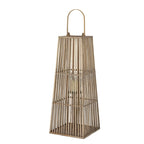 Large Silo Wicker Lantern With Glass Holder - Lanterns - British D'sire