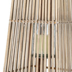 Large Silo Wicker Lantern With Glass Holder - Lanterns - British D'sire