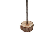 Large Snowy Spindle Tree In Wood Log Christmas Decoration - Christmas Decor - British D'sire