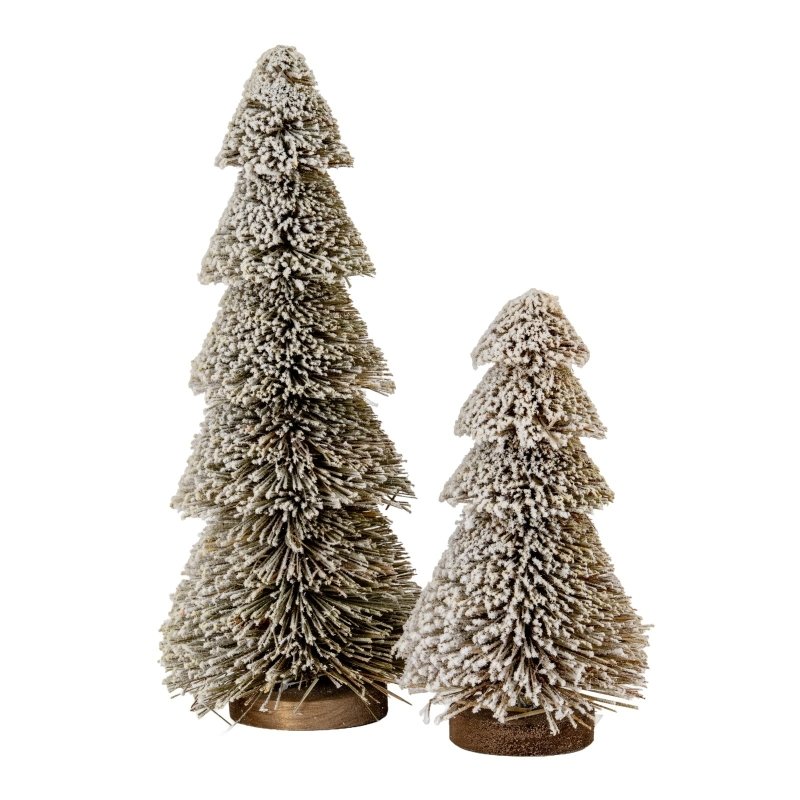 Large Tiered Snowy Brush Tree Home Decor Ornament Decoration - Christmas Decor - British D'sire