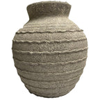 Large Tuscan Grey Vase - Brown Ceramic Decorative Vase - Vases - British D'sire