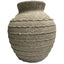 Large Tuscan Grey Vase - Brown Ceramic Decorative Vase - Vases - British D'sire