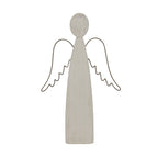 Large Whitewashed Rustic Standing Angel - Christmas Decor - British D'sire