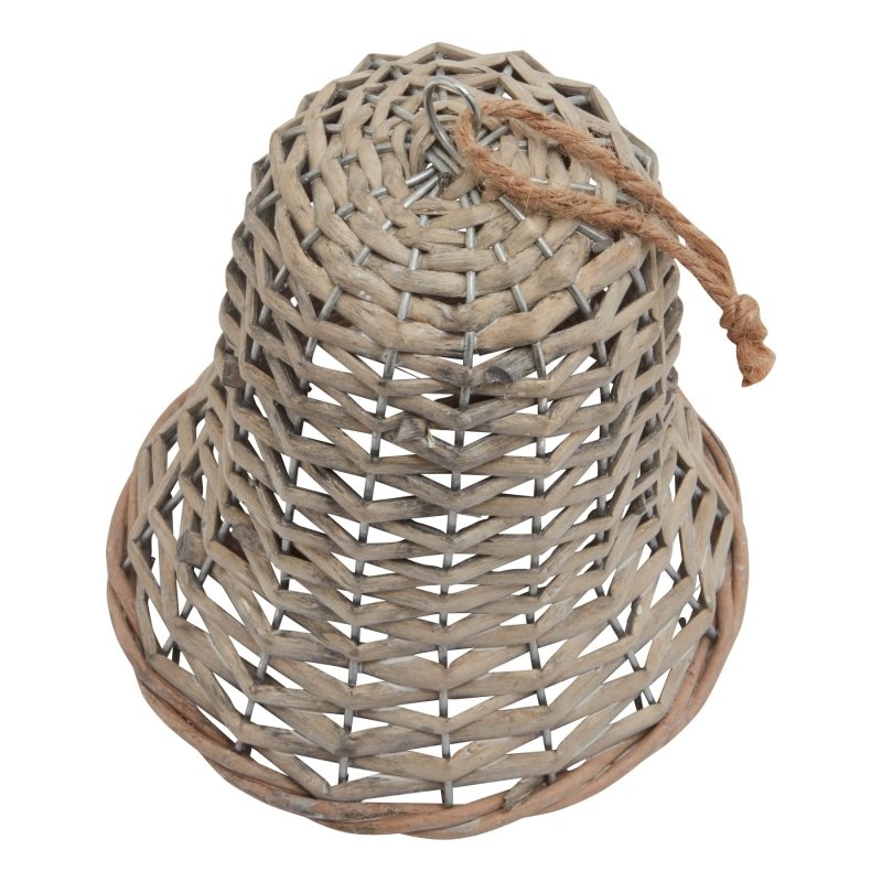 Large Wicker Bell Decoration Christmas Hanging Decoration - Christmas Decor - British D'sire