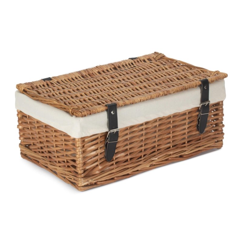 Large Wicker Packaging Basket - Empty Picnic Baskets - British D'sire