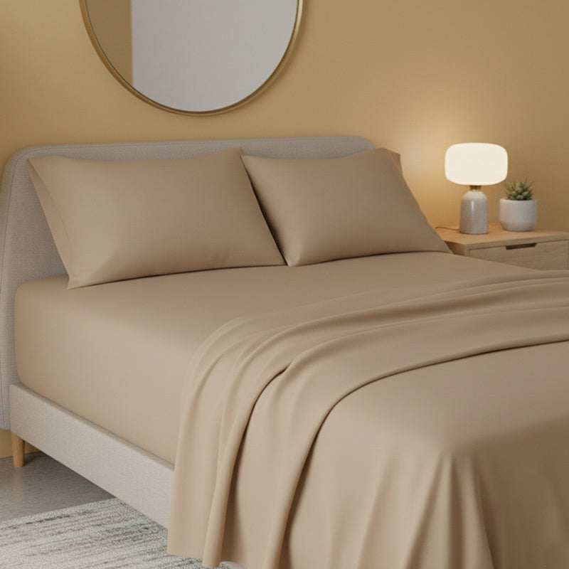 Flannelette Flat Sheet Soft Brushed Cotton Bedding for Warmth Comfort - Super King - Blue